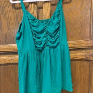 Torrid Teal Ruched Camisole Top